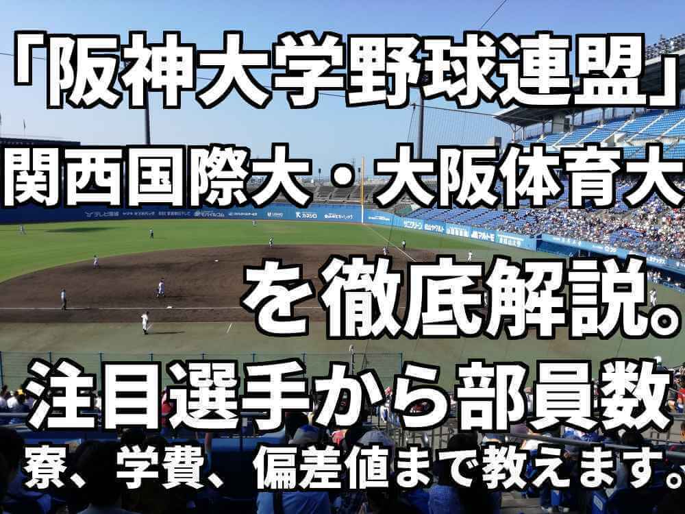 阪神大学野球連盟 強豪関西国際大学 大阪体育大学を徹底解説 全国を狙うならこの２大学 野球と僕