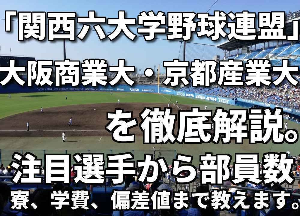 関西六大学野球連盟 強豪大阪商業大学 京都産業大学を徹底解説 全国を狙うならこの２大学 野球と僕